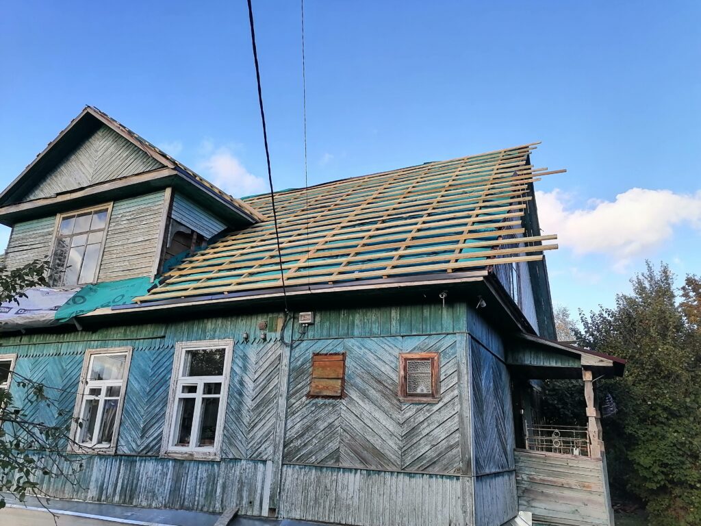 Реконструкция кровли п. стрельна