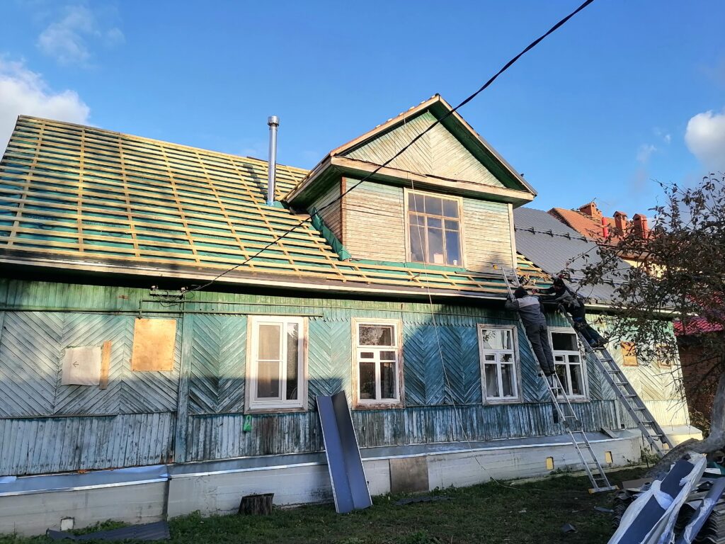Реконструкция кровли п. стрельна